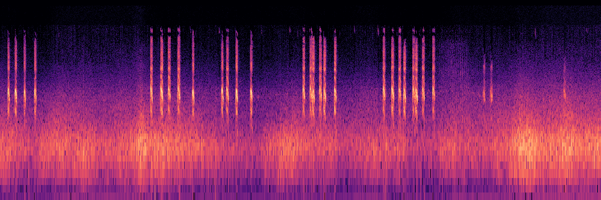 Spectrogram: Common Raven Calls With American Tree Sparrow in Background